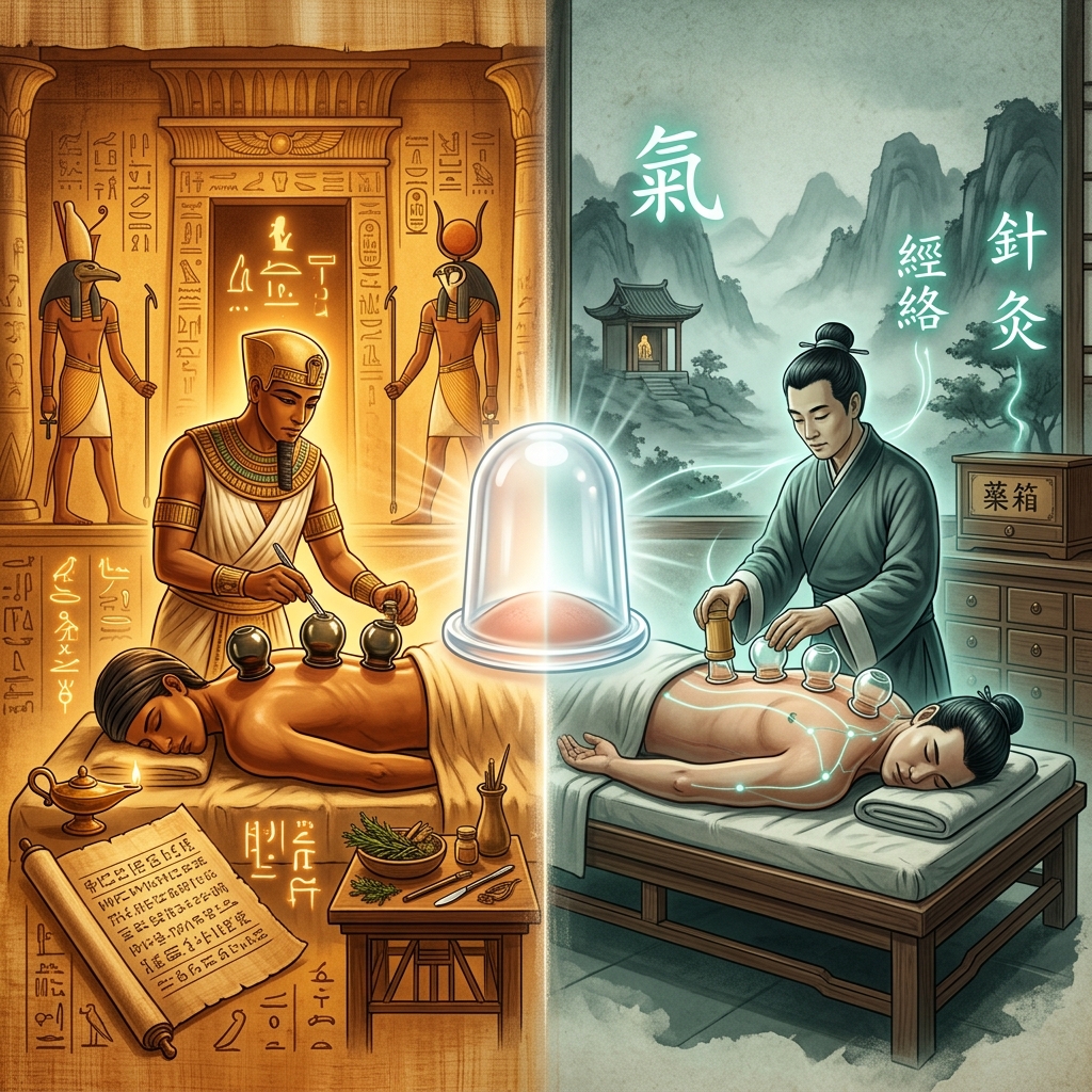 A Tale of Two Origins: East and West Cupping Therapy lineage